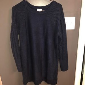 Navy blue sweater dress